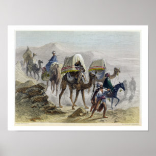 The Camel Train, from 'Constantinople and the Blac Poster