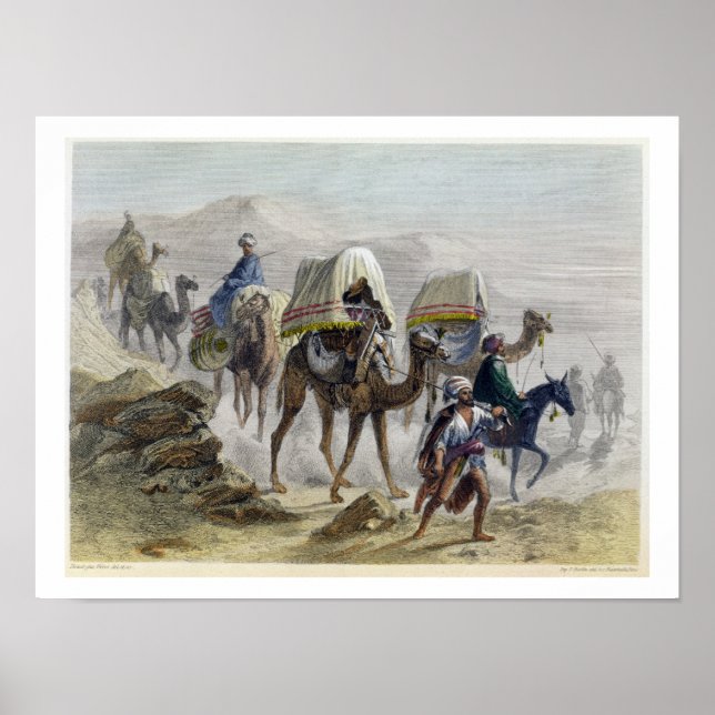 The Camel Train, from 'Constantinople and the Blac Poster (Vorne)