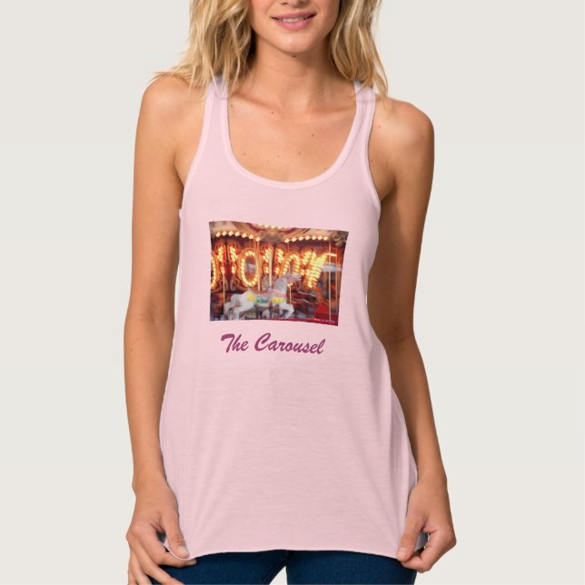 "The Carousel" Ladys Racerback Tank Top (Vorderseite)