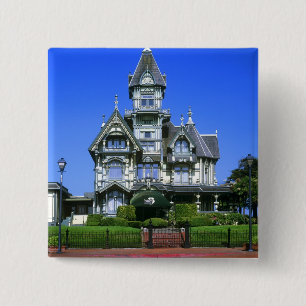 The Carson Mansion in Eureka, California Button