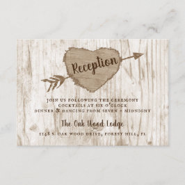 The Carved Heart Tree Wedding Collection Empfang Begleitkarte