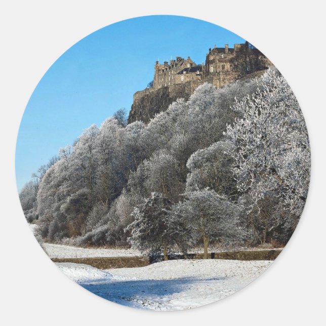 The Castle, Stirling, Schottland Runder Aufkleber (Vorderseite)