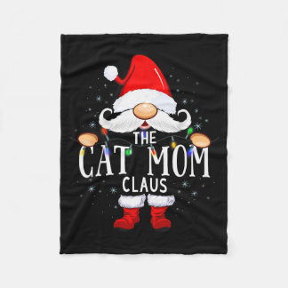 The Cat Mom Claus Christmas Matching Pajama Men Wo Fleecedecke