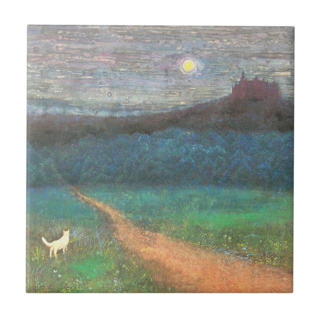 The Cat's Midnight Journey Fliese (Vorderseite)