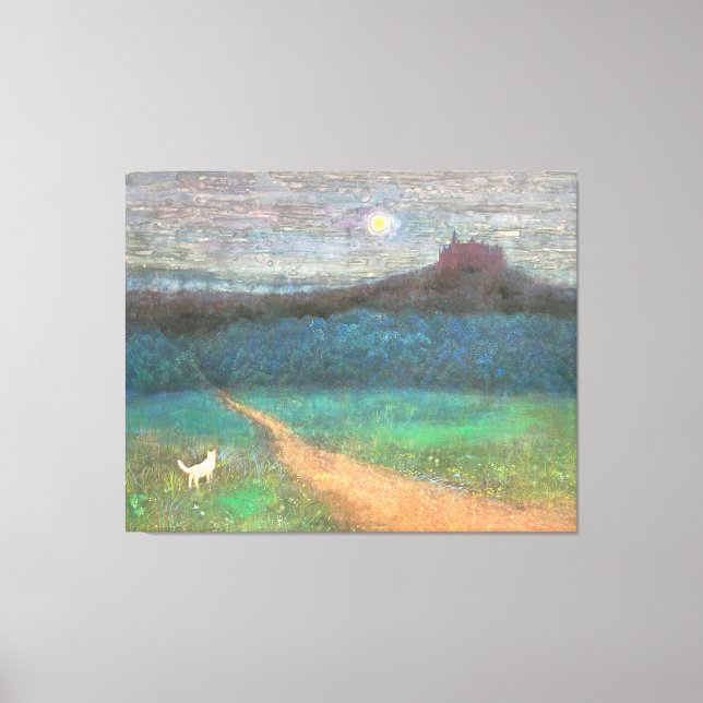 The Cat's Midnight Journey Leinwanddruck (Vorderseite)