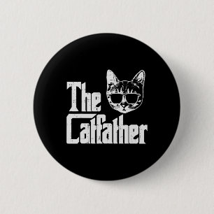 The Catvater Funny Cat Vater Vathers Day Movie Puf Button