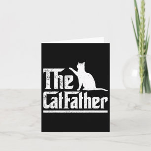 The Catvater Funny Cat Vater Vathers Day Movie Puf Karte