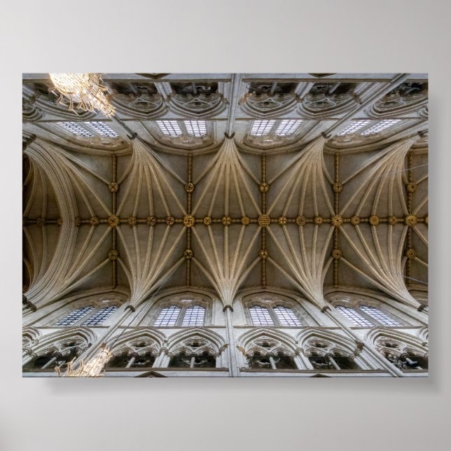 The ceiling of Westministera abbey Poster (Vorne)