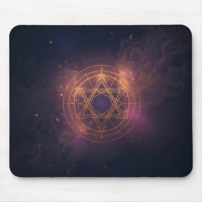 The Celestial Star Gate – Golden Light Mousepad (Vorne)
