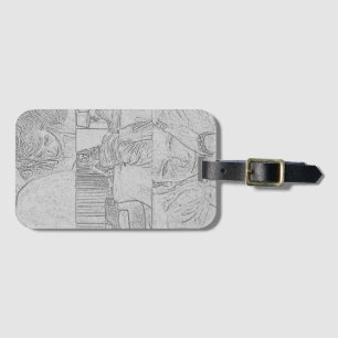 The Challengers Art and Tashi (Light Gray) Gepäckanhänger