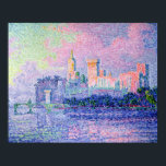 The Chateau des Papes, Avignon, 1900 Poster<br><div class="desc">The Chateau des Papes,  Avignon,  1900 | von Paul Signac | Art Location: Museo d'Orsay,  Paris,  Frankreich | Französische Künstler | Image Collection number: XIR37005</div>