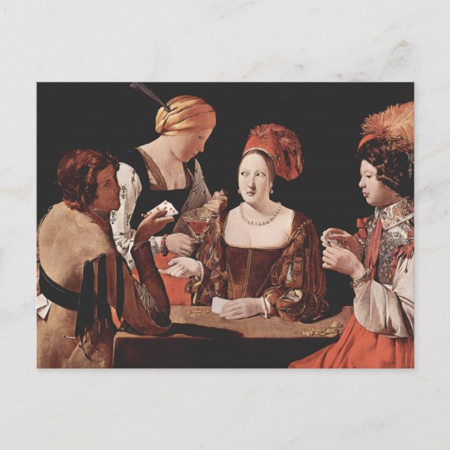 The Cheat (mit dem As of Diamonds) - 1635 Postkarte (Vorderseite)
