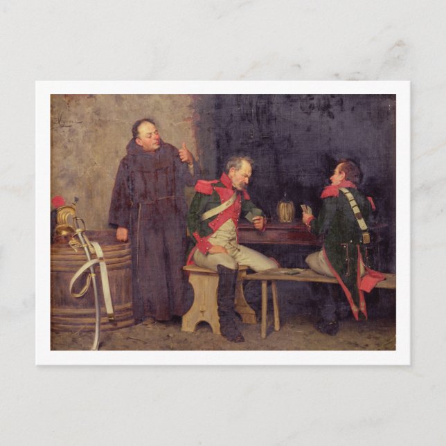 The Cheat (Öl auf Leinwand) (ein Paar - siehe 1957 Postkarte (Vorderseite)