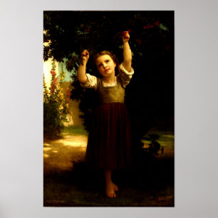 The Cherry Picker William Adolphe Bouguereau 1871 Poster