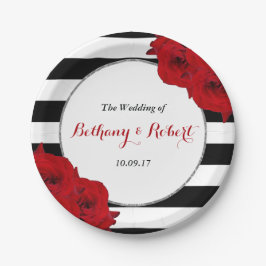 The Chic Modern Luxe Wedding Collection - Rote Ros Pappteller