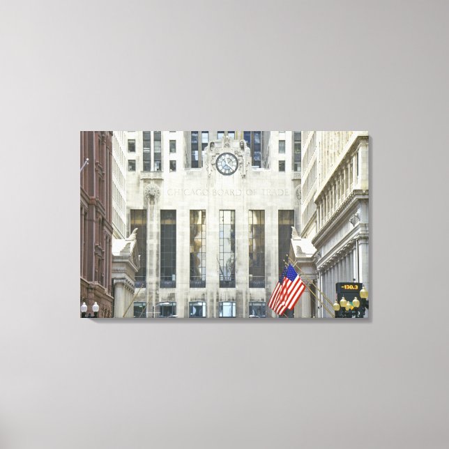 "The Chicago Board of Trade, Chicago, Illinois" Leinwanddruck (Vorderseite)