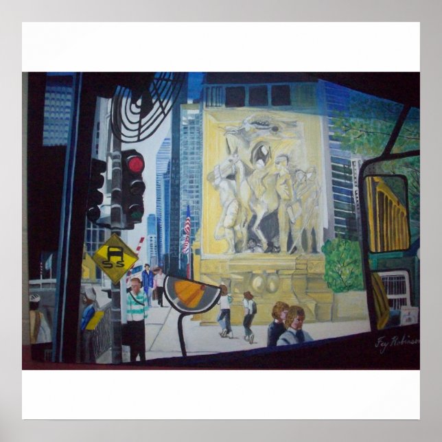 The Chicago Michigan Ave. Bridge Poster (Vorne)