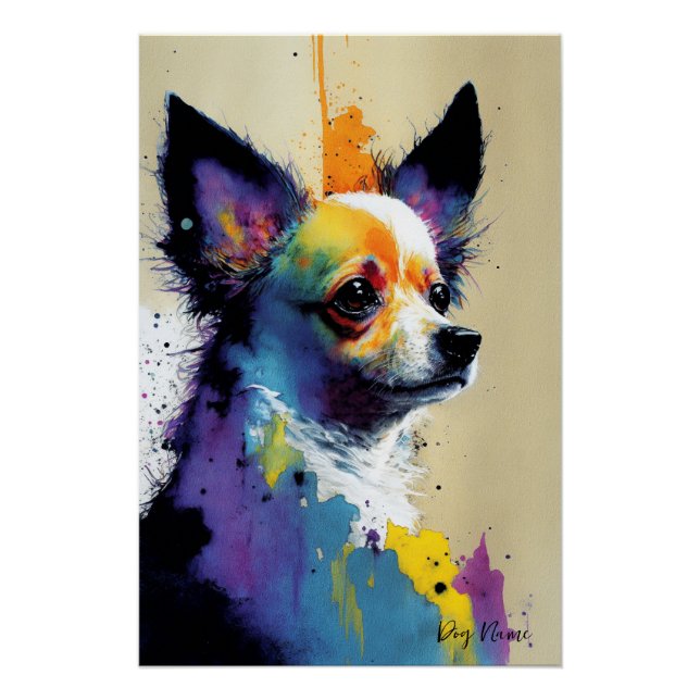 The Chihuahua Dog - Composition 002 Poster (Vorderseite)