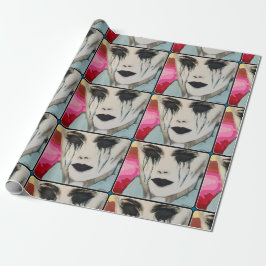"The Chill" Gemälde auf einem Geschenkpapier