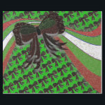 The Christmas Bow - Geschenkpapier<br><div class="desc">Dieses Design ist ein Weihnachtsbogen in den Farben Rot, Grün und Schwarz. Der Glitzer wurde dann in das Design aufgenommen. Es wurde eine rote, grüne und weiße Welle hinzugefügt. Ein schwarzer Bogen wurde dann in der Kachel gekachelt. Dieses Design wurde dann um Schnee erweitert. Es wurde eine grüne Umgebung hinzugefügt....</div>