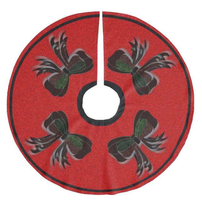 The Christmas Bow - Polyester Weihnachtsbaumdecke (Vorderseite)