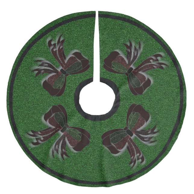 The Christmas Bow - Polyester Weihnachtsbaumdecke (Vorderseite)