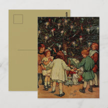 The Christmas Tree Children Clara Burd Vintage Kun