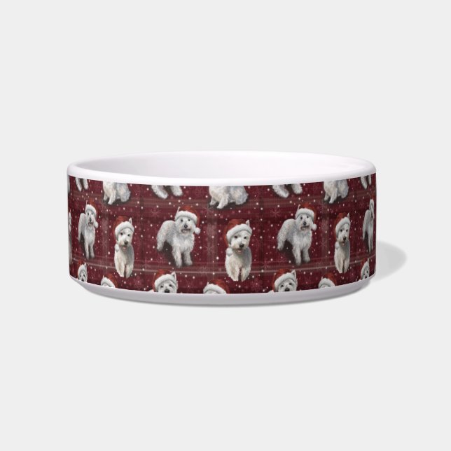 The Christmas West Highland Terrier Westie Dog Napf (Vorderseite)