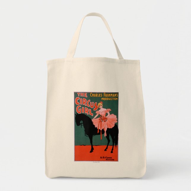 The Circus Girl - Die Frau auf Pferdetheater Tragetasche (Vorne)
