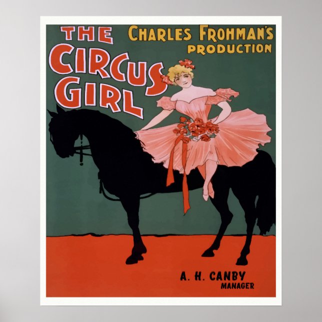 The Circus Girl Theater Poster circa 1897 (Vorne)