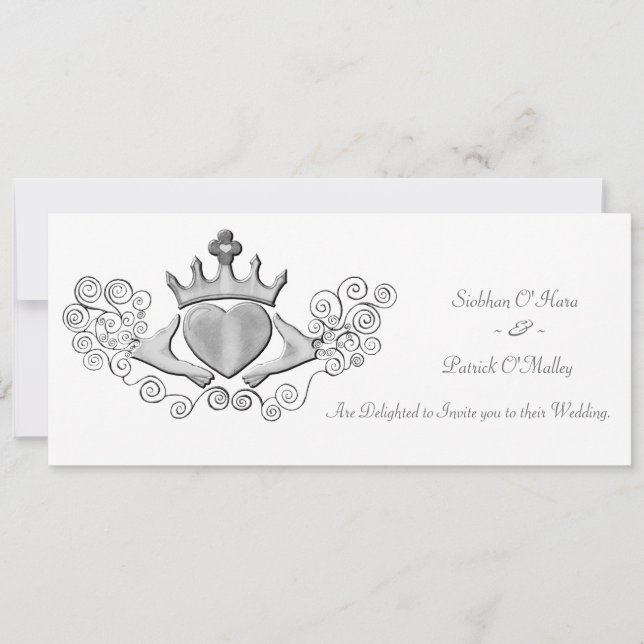 The Claddagh (Silver) Einladung (Vorderseite)