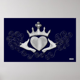 The Claddagh (Silver) Poster