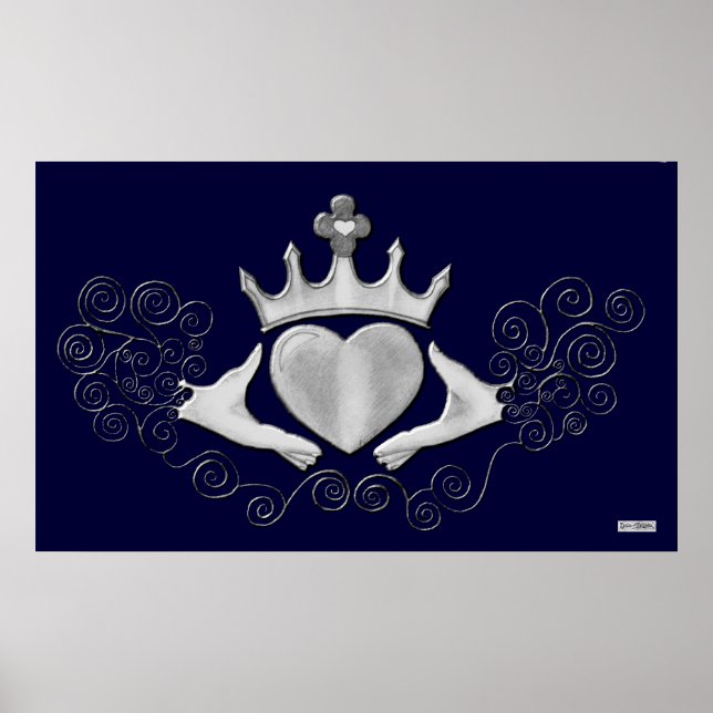 The Claddagh (Silver) Poster (Vorne)