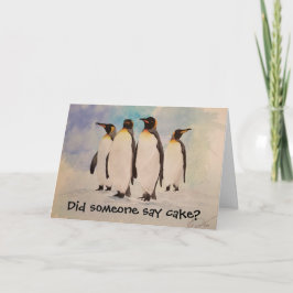 "The Clan" Pinguin zum Geburtstag Karte