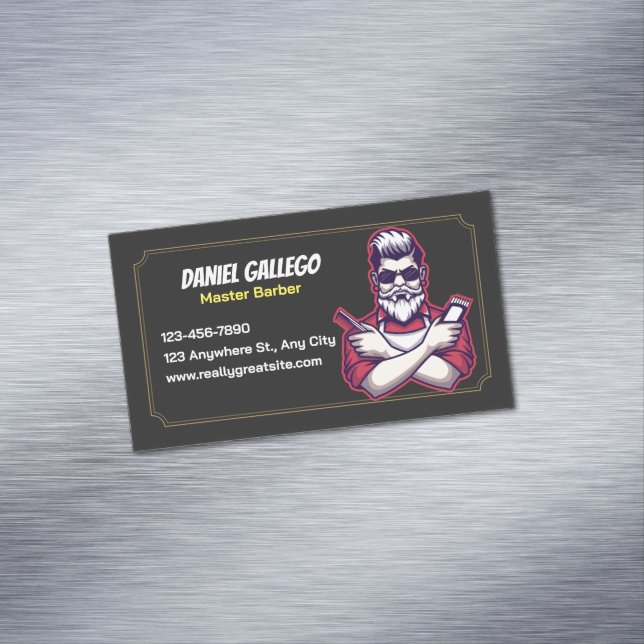 The Classic Cut Barber Magnetische Visitenkarte (Beispiel)