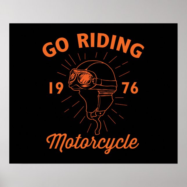 The Classic Motorbike Rider Poster (Vorne)