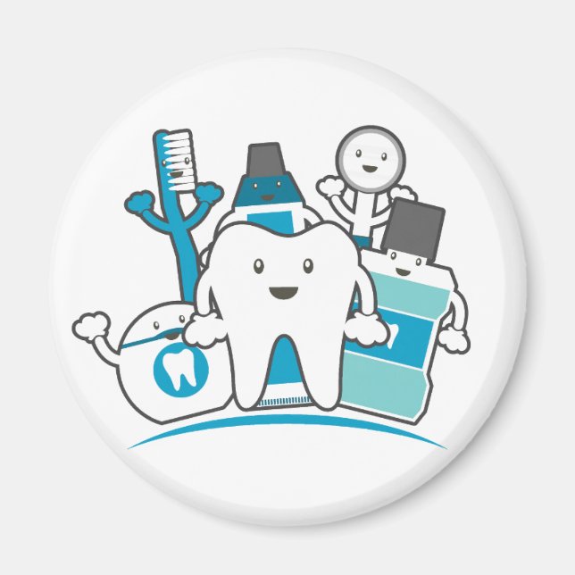 The Clean Teeth Gang Magnet (Vorne)