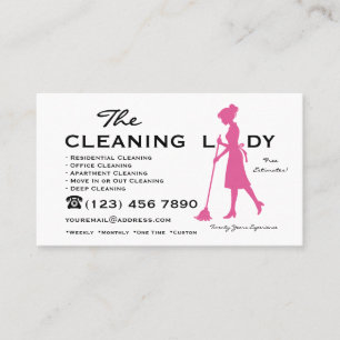 The Cleaning Lady House Reinigungsdienstleistungen Visitenkarte