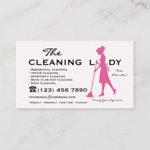 The Cleaning Lady House Reinigungsdienstleistungen Visitenkarte