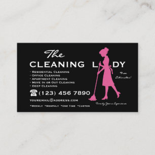 The Cleaning Lady House Reinigungsdienstleistungen Visitenkarte