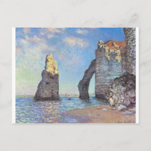 The Cliffs at Etretat - Claude Monet Postkarte