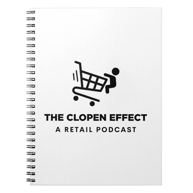 The Clopen Effect - Black Logo Notebook Notizblock (Vorderseite)