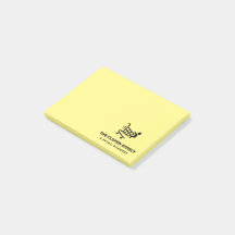 The Clopen Effect - Black Logo Post-it Notes