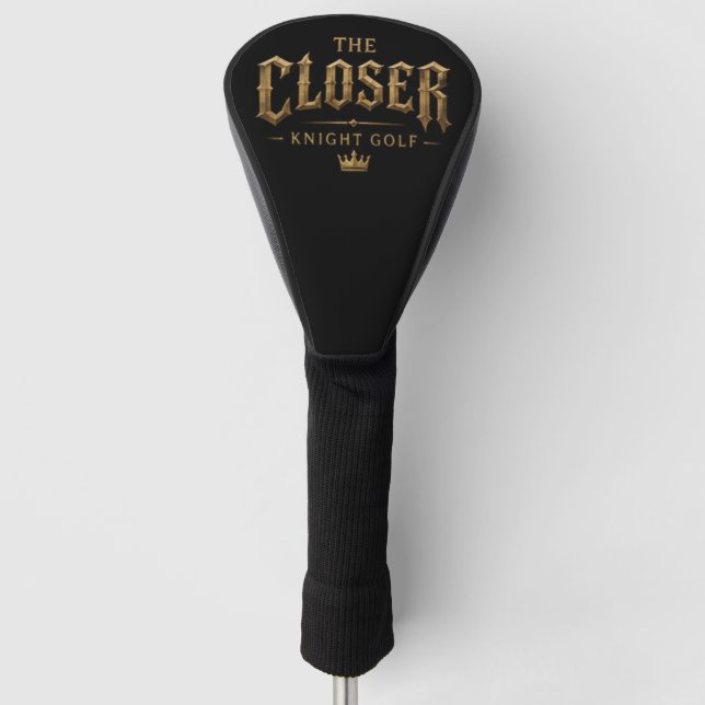 The Closer | Knight Golf | Precision Putting Champ Headcover (Vorderseite)