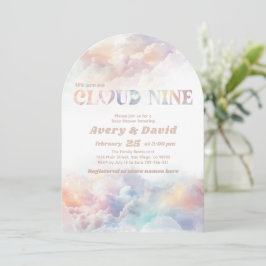 The Cloud Nine Rainbow Flussuchte Cloud Baby Showe Einladung