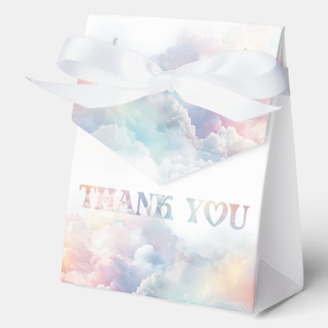 The Cloud Nine Rainbow Flussuchte Cloud Baby Showe Geschenkschachtel (Vorderseite)