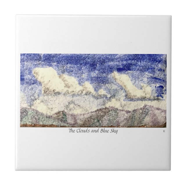 The Clouds and Blue Sky Fliese (Vorderseite)