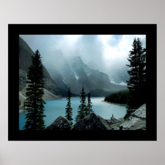 The Clouds Burst (Bordered) Poster