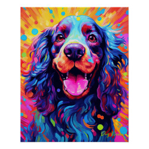 The Cocker Spaniel Dog 002 - Zetton Ziana Poster