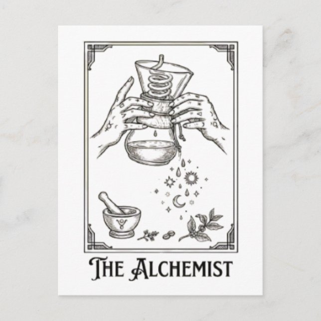The Coffee Alchemist Postkarte (Vorderseite)